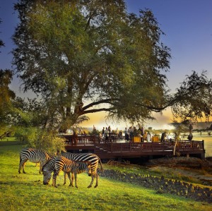 The sundeck at the Royal Livingstone