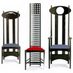 Three Mackintosh chairs